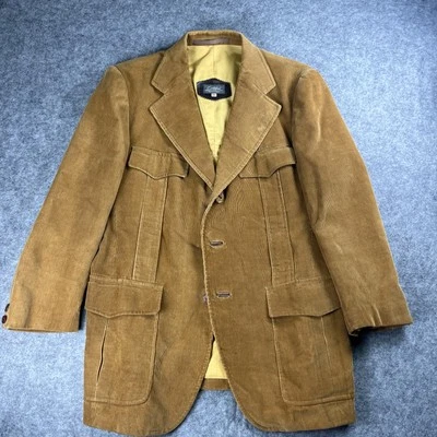 Chaqueta Blazer Cortefiel DE COLECCIÓN Para Hombre 42 Amarillo Mostaza Pana 3 Botones Informal Foto 1 de 4