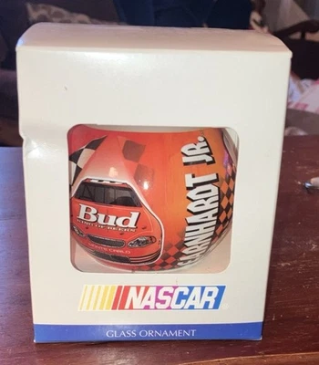 NASCAR Dale Earnhardt Jr. Sello Vidrio Adorno de Navidad #8 Foto 1 de 4