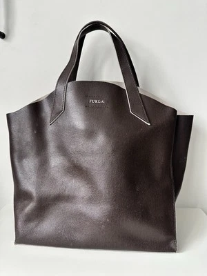 Furla Brown Leather Vintage Bag - Image 1 of 4