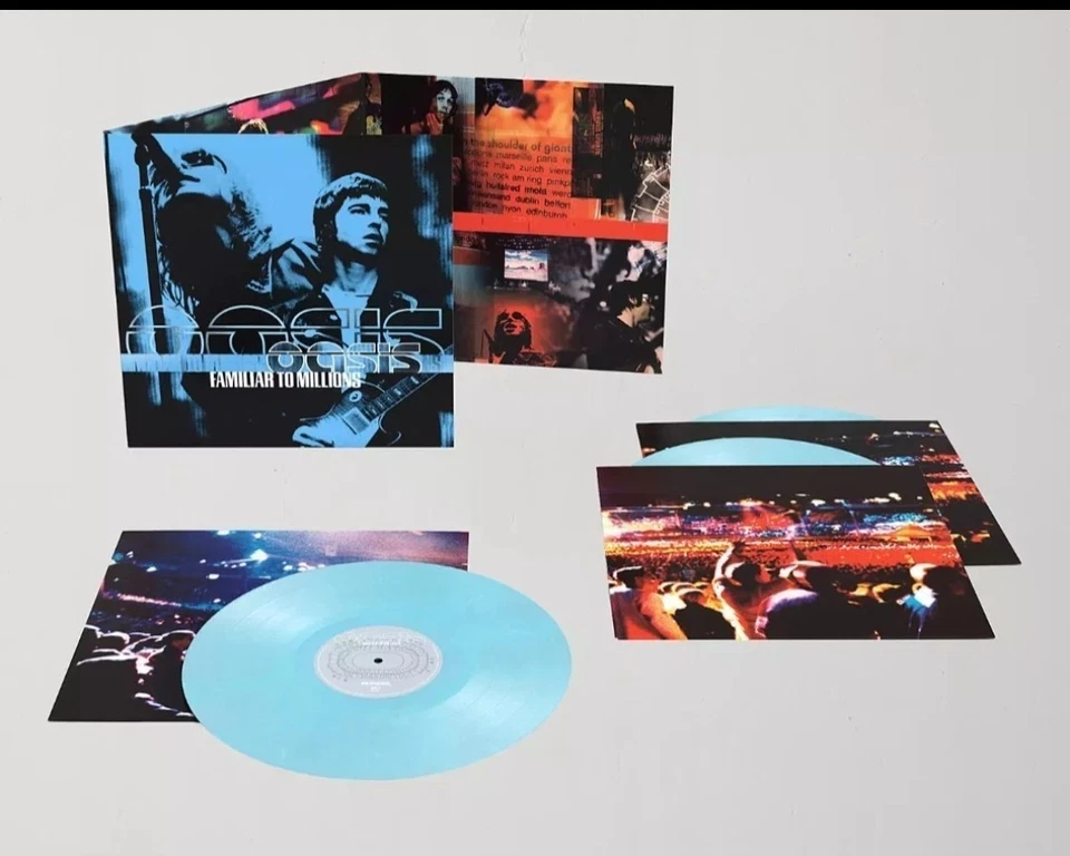 Oasis Familiar to Millions 3 LP Blue Vinyl UO BRAND NEW - Image 1 of 1