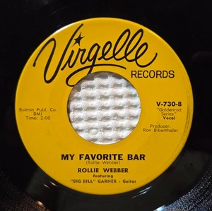 ROLLIE WEBBER Man Like Me Favorite Bar VIRGELLE Rare NW Country 45 EX VG++ - Picture 1 of 1