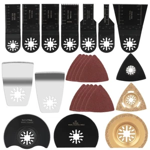 Accessori per Utensili Oscillanti, 24pc Lame Utensile Multifunzione, Set di Lame - Foto 1 di 7