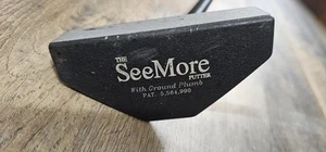 THE SeeMore Putter w/ Ground Plumb ⛳ SeeMore Black Steel 34.5" - L@@K !!! - Picture 1 of 6