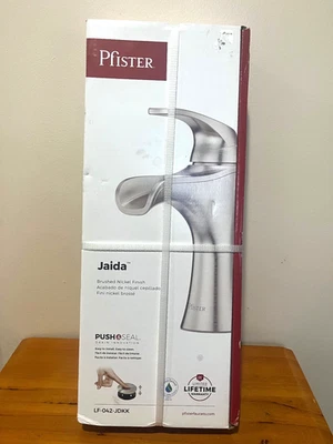 NUEVO grifo de baño Pfister LF042JDKK Jaida cascada de un solo orificio níquel cepillado Foto 1 de 4