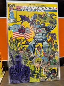 2014 Transformers G.I. Joe #1 Cover A IDW Scioli Barber Comic VF/NM Bag/Board - Picture 1 of 2