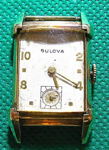 Reloj Bulova vintage para hombre para piezas - 10Kt GF - Serie 8338329 Sm Chip #S1773 - Imagen 1 de 3