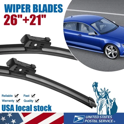 Escobillas limpiaparabrisas ventana delantera 26"+21" aptas para Audi A7 Quattro 2012-2018 Foto 1 de 4