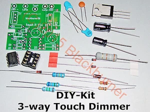 Atenuador táctil de 3 vías 230V~ kit hágalo usted mismo con/sin carcasa NUEVO 3 vías touch it - Imagen 1 de 3
