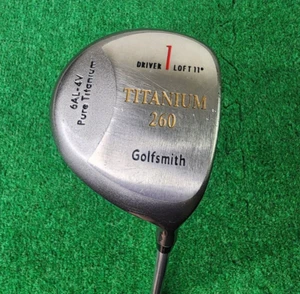 Golfsmith 260 Titanium Driver Pure Titanium 11 Degree R Flex RH 47" - Picture 1 of 13