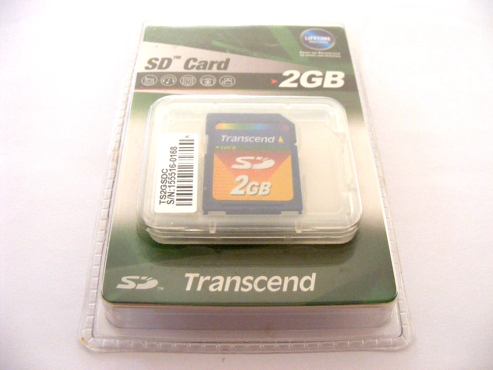 2GB Secure Digital Card ( 2 GB SD Karte ) TRANSCEND Neu