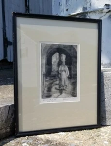 Signed, Numbered & Framed James V. Cupoli San Remo, Italy Wash Day Etched Print - Picture 1 of 12