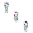 3x Chicco Baby 50ml Toothpaste w/ Flouride Dental Oral Care Strawberry 12m+