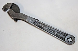 VTG 6" Heller Bros. Masterench Flat Double Jaw Wrench (1927) Chrome Vanadium - Picture 1 of 14