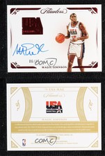 2020-21 Panini Flawless USA Basketball Ruby /15 Magic Johnson #USA-MAG Auto HOF