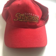 Salt Lake Stinger, Red Snapback Baseball hat made by World Sports