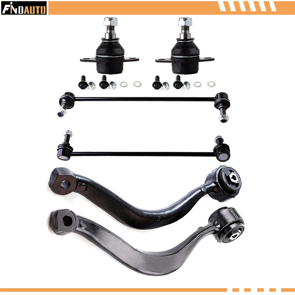 适用于 2000 - 2003 宝马 X5 前下控制臂球接头摇杆链接 6 件套 — 第 1/1 张图片