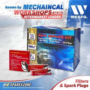 Wesfil Platinum Spark Plugs Filter Service Kit for Holden Commodore VE VF 3.6L - Picture 1 of 3