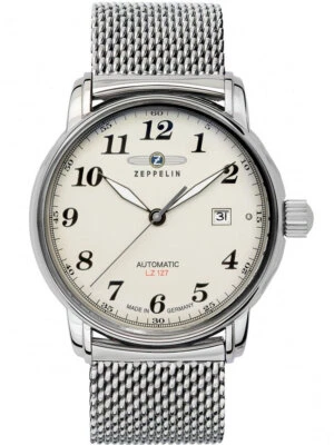 Zeppelin 7656M-5 Graf Zeppelin LZ127 Automatik Herrenuhr 40mm 5ATM - Bild 1 von 2