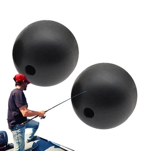 2Pcs Outrigger Ball Stops Portable Boats Rigging Ball Stoppers Easy To Use - Bild 1 von 12