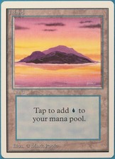 Island (A Purple) Unlimited NM Basic Land MAGIC MTG CARD (ID# 233084) ABUGames