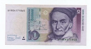 GERMANY 10 MARK 1993 PICK 38 LOOK SCANS - Picture 1 of 2