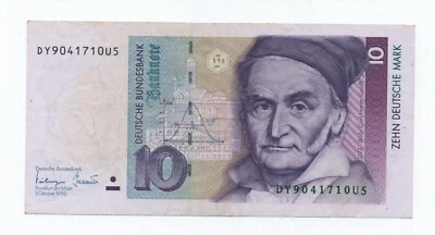 GERMANY 10 MARK 1993 PICK 38 LOOK SCANS - Image 1 of 2