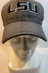Top of the World LSU Baseball Hat One Fit Embroidered Gray Plaid - Picture 1 of 11