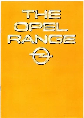 Opel Kadett Ascona Manta Rekord Commodore Senator Monza 1980-1981 UK Brochure - Image 1 of 4