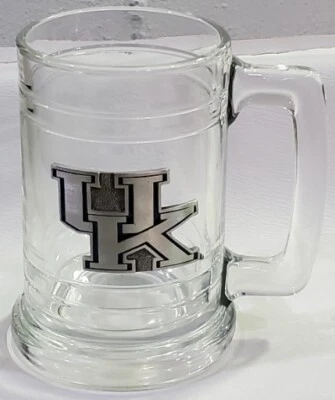 OFFICIAL LICENSED COLLEGIATE PRODUCTS University of Kentucky Glass/Pewter Mug - Image 1 of 4