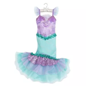 NWT Disney store Ariel Costume Dress Gown Singing Girls The Little Mermaid - Picture 1 of 3