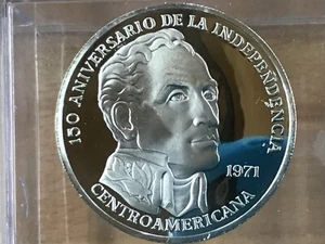 1971 Republic of Panama 20 Balboas Franklin Mint 3.85 ounces ASW Proof Silver - Picture 1 of 6