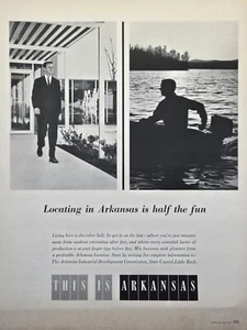 Arkansas Industrial Development Commission Little Rock AR anuncio impreso vintage 1965 - Imagen 1 de 4
