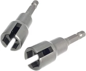2pc Power Wing Nut Driver Setslot Wing Nuts Drill Bit Socket Wrenches Tools - Picture 1 of 4