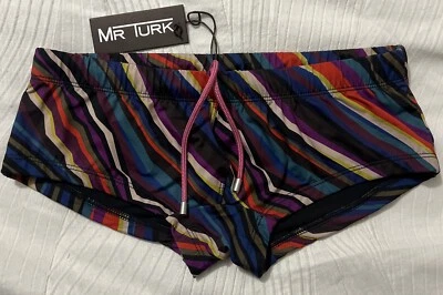 Bañador Mr Turk South Beach S pequeño para hombre nuevo con etiquetas $178 verano Foto 1 de 4