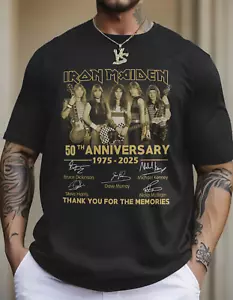 Iron Maiden 50th Anniversary Vintage Rock Musik Shirt 1975 2025 Herren T-Shirt - Bild 1 von 2