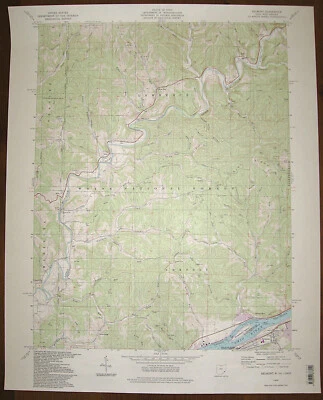 Belmont, West Virginia / Ohio 1994 Original Vintage USGS Topo Map - Image 1 of 2
