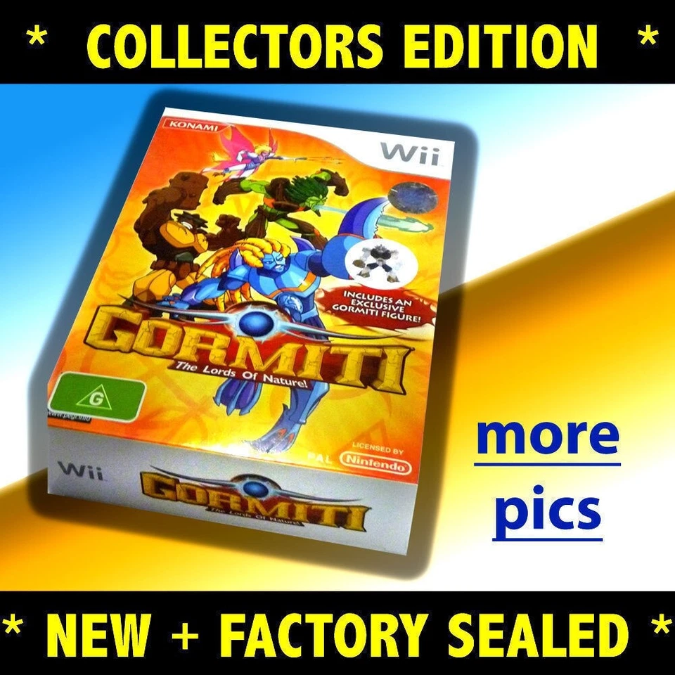 Gormiti Lords of Nature for Nintendo Wii + U New RARE Limited Ed Figurine + game - Image 1 of 4
