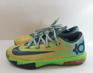 Nike Sz 4.5 Y Boys Sneakers KD Electric Green Shoes 599477-302 - Picture 1 of 11