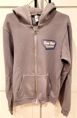 vtg AMERICAN APPAREL F497 full zip Hoodie Sweatshirt - SMALL - PARK WAY TAVERN - Image 1 of 4