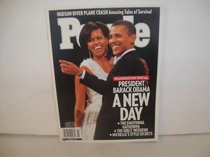 PEOPLE MAGAZINE "A New Day" MICHELLE AND BARAK OBAMA FREE SHIPPING - Picture 1 of 2