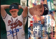 Jacob Shumate Signed 1994 Classic Best Danville Braves #1  Danville Braves