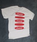 Coca-Cola white Tee T-shirt  with Surf Boards    Size Medium