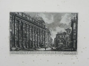 Piranesi acquaforte originale Roma Tempio Antonino Pio Rome etching temple - Picture 1 of 5