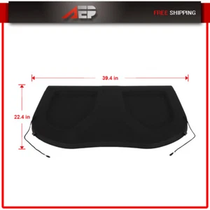 For Toyota C-HR 2018-2022 Rear Trunk Shade Security Shield Cargo Cover Black - Picture 1 of 9