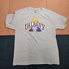 Albany University Champion Adult Short Sleeve T-Shirt Large Gray Great Danes P8a