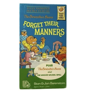 Berenstain Bears, Forget Their Manners VHS (Random House Home Video, 1989) New - Picture 1 of 7