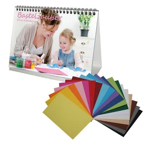 DIY Set: 1x Bastelzauber Tischkalender A5 OHNE Kalendarium und 20x farbenfroher - Bild 1 von 2