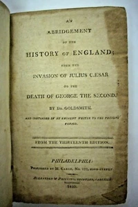 1810 THE HISTORY ENGLAND *Philadelphia Printing *Julius Caesar To George Second - Picture 1 of 8