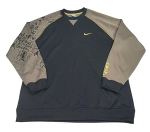 Vintage 90s Nike Basketball Graffiti Crewneck Sweatshirt Embroidered Men's XXL - Picture 1 of 11