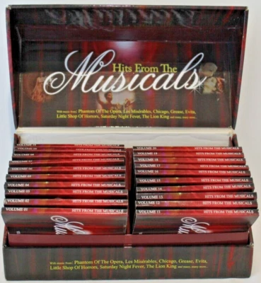 Musical Theatre Soundtrack x20 CDs Cats Chicago Evita Grease Phantom Box Set VGC - Image 1 of 4